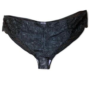 5/$25 
Adore Me Panty Sz 4XL 1019 Slate Gray Hipster Lace Feminine Fairy Cottage